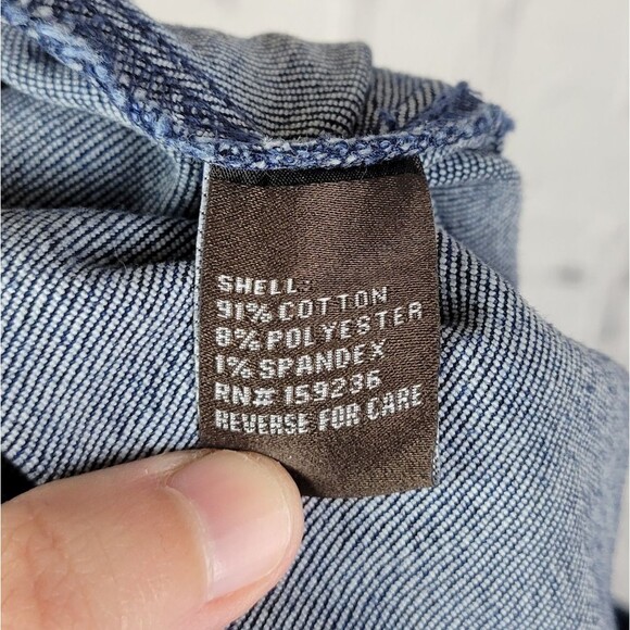 J. McLaughlin Yara Medium Indigo Blue Straight Tapered Leg Jeans - Picture 8 of 9